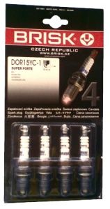 Купить свічки запалювання brisk dor15yc-1 (super forte) (ваз, chery, daewoo)