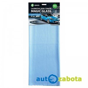 Grass Салфетка из микрофибры для стекол Magic Glass в упаковке