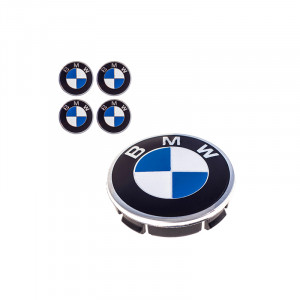 Заглушка колесного диска 60x55 с эмблемой прямой BMW