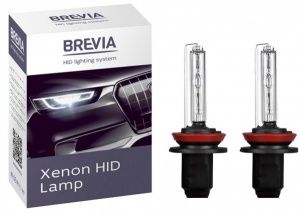 Купить автолампа brevia ксенон h11 5000k 85v 35w pgj19-2 ket 12950 (2шт.)