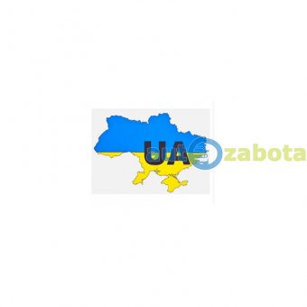Наклейка Україна "Мапа" на скло трикутник 100х140 мм