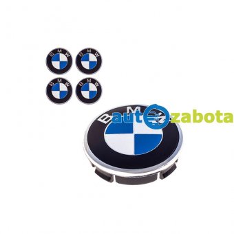 Заглушка колесного диска 60x55 с эмблемой прямой BMW